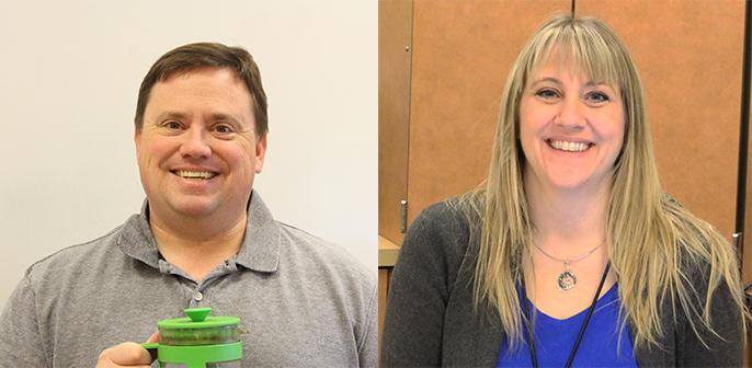 Former Black Hills teachers Aaron Street and Brenda Grabski are new additions to the CHS staff.