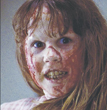 The young girl, Regan, is possessed in the 1973 film, The Exorcist. 