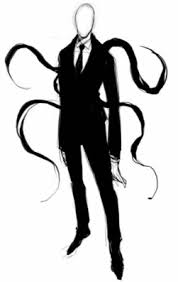 Slenderman with tentacles sprouting from his back representing the older scary games.