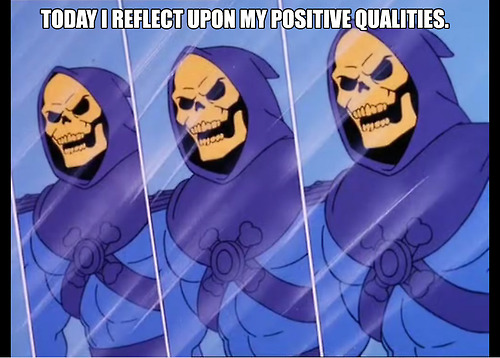 Skeletor reflects upon his positive qualities.