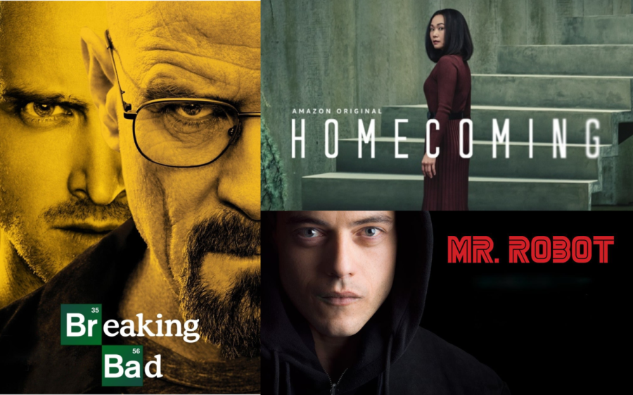 The three shows mentioned in the article, Breaking Bad, Homecoming and Mr. Robot
