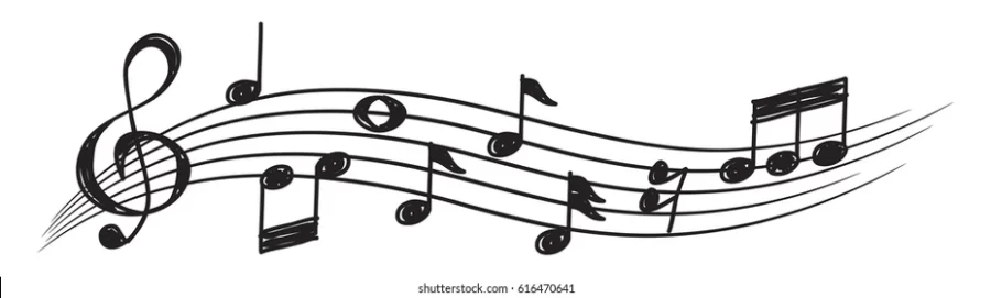 Literally just music notes